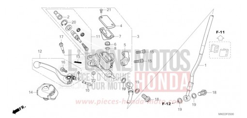 MAITRE-CYLINDRE DE FREIN AVANT CYLINDRE CRF450RN de 2022